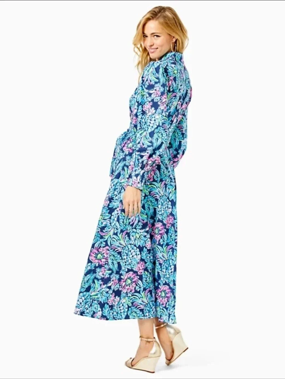high tide midi shirt dress for woman Tommy Bahama Womens Hightide Flora ShopCGX Machine wash cold Lilly Pulitzer Dresses | Lilly